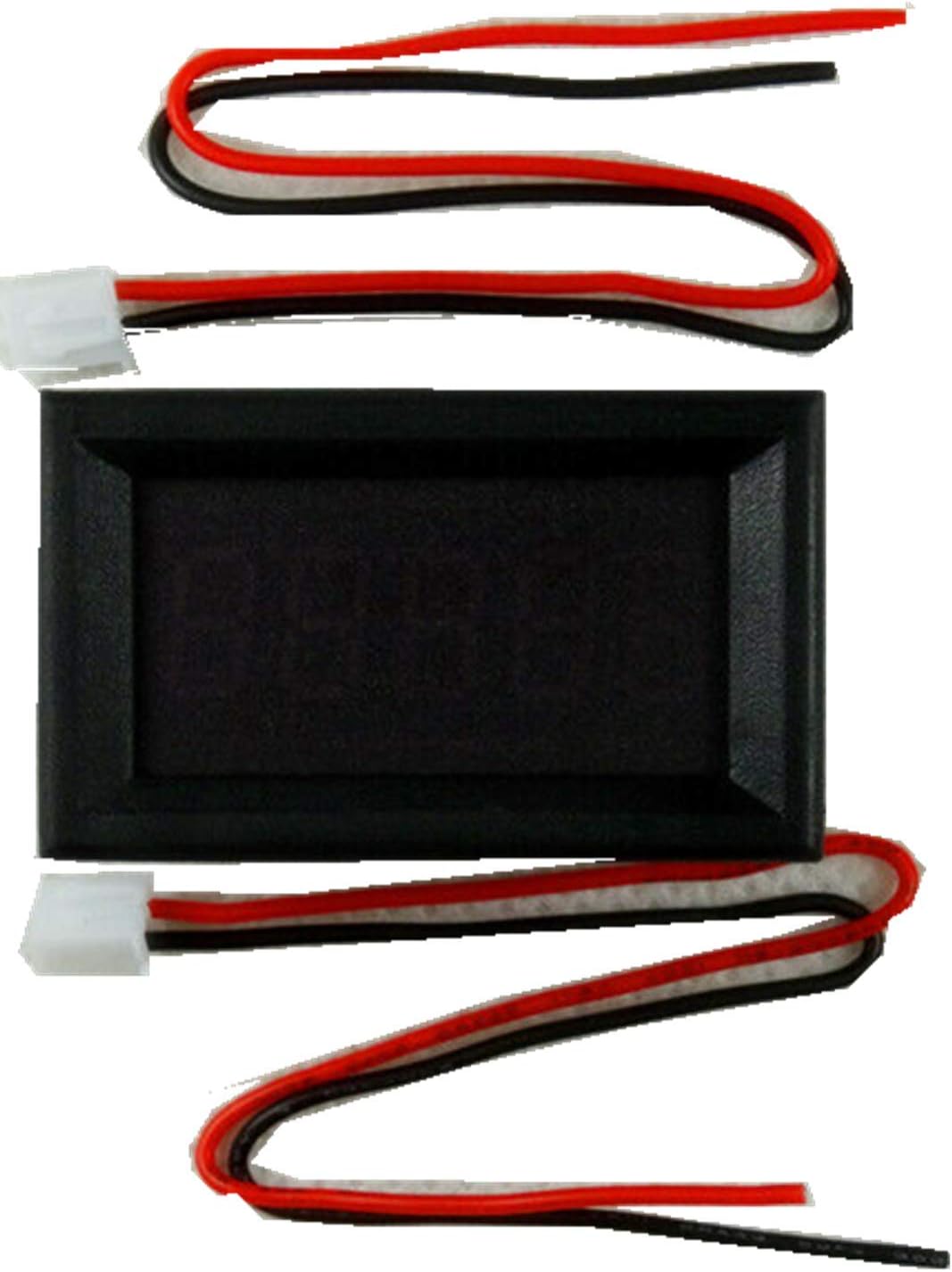 Digital Ammeter Gauge DC (0-3A) 5-Digits Precision High Current Meter Current Measurement Panel Meter, RED/Blue/Yellow/GREE LED