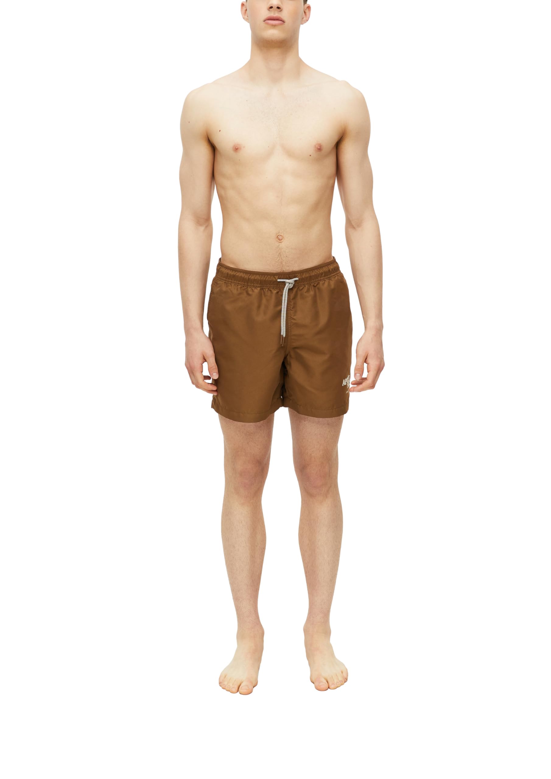 s.Oliver Men's 2179311 Swimming Shorts (Pack of 1), Brown, 3XL