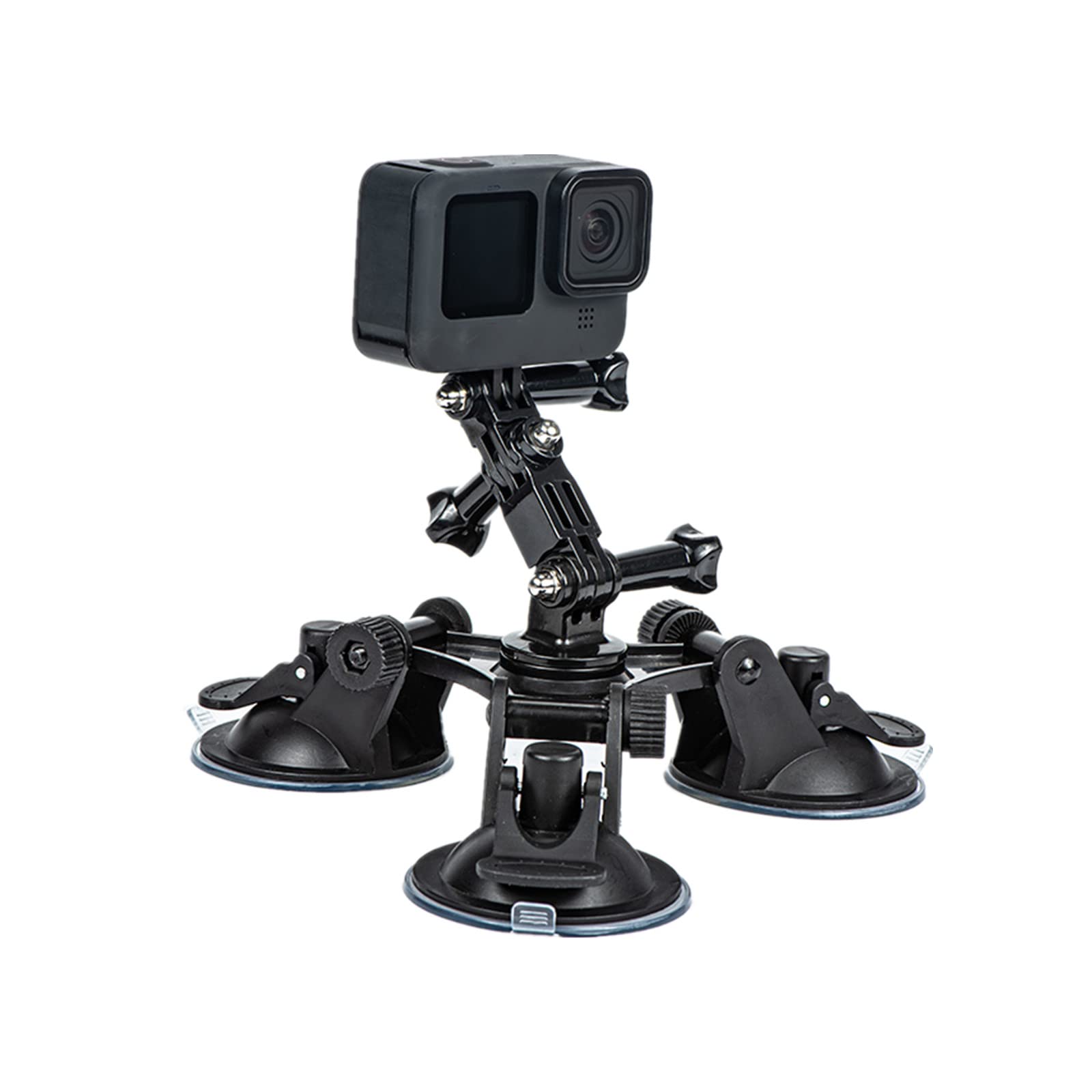 吸盤式車載カメラマウント 360度角度調整 吸盤スタンド Gopro