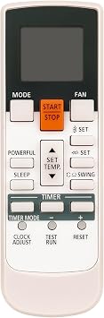 AR-RAJ1E Replace AC Remote Control Compatible with FUJITSU/General Air Conditioner AUU9RLF AUU12RLF AUU18RLF ARU7RLF ARU9RLF ARU12RLF ARU18RLF ARU24RLF ASU7RLF1 ASU9RLF1 ASU12RLF1 ASU15RLF1 ASU7RLF