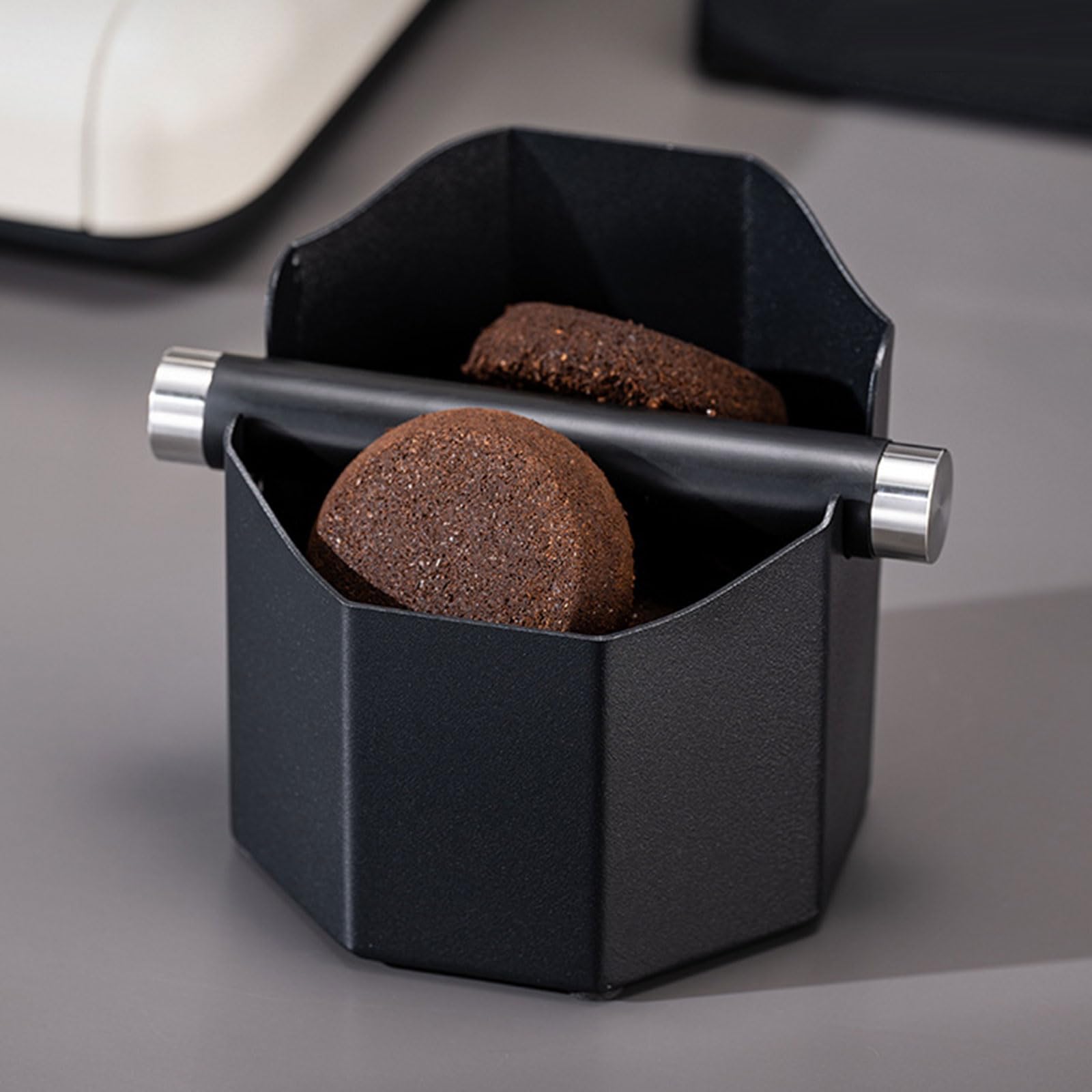 Pojemnik na ekspres do kawy ze stali nierdzewnej, kompaktowy kosz na śmieci, akcesoria do ekspresu do espresso, idealny dla domowego baristy