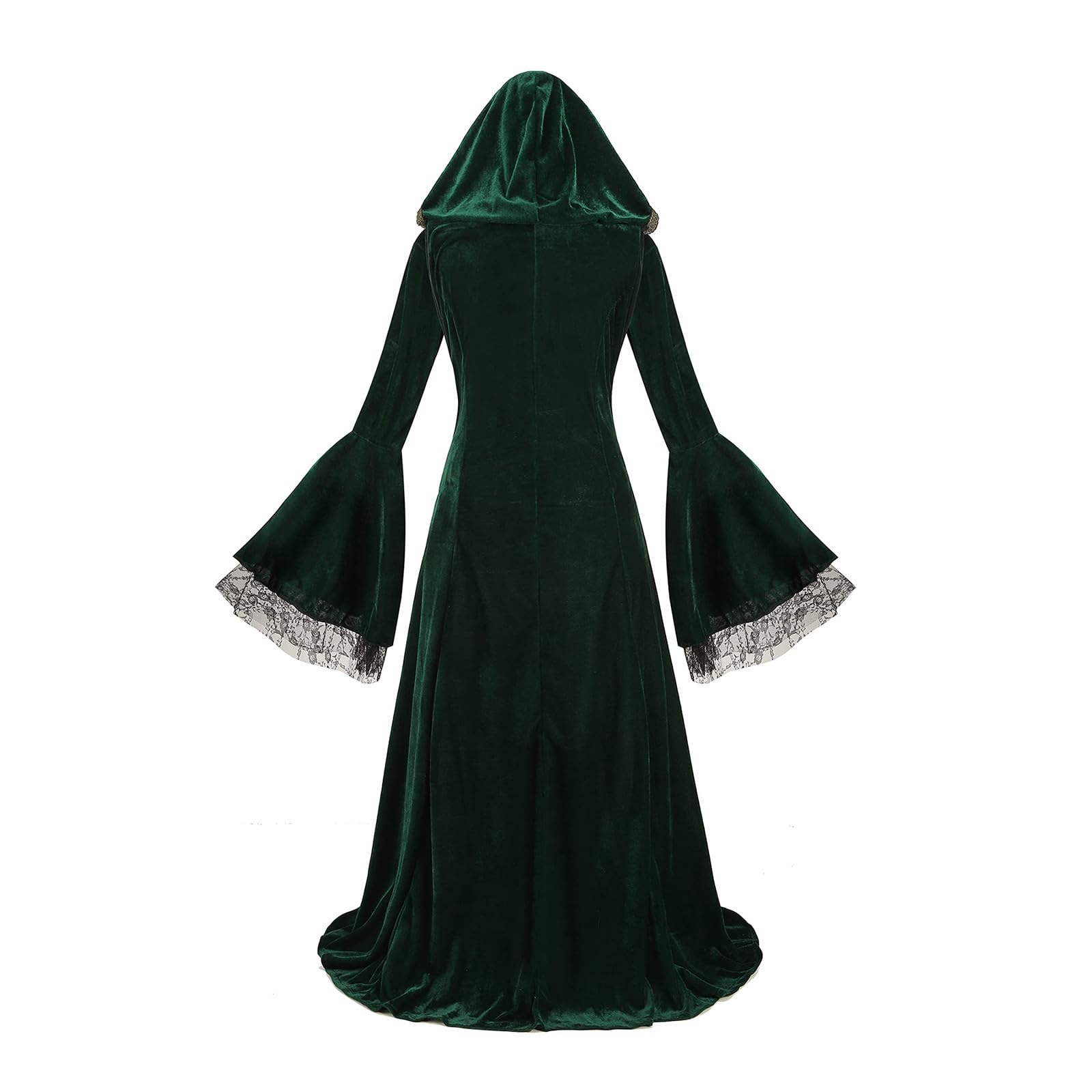 Renaissance Kleid Retro Mittelalter Kleidung Cosplay Lolita Outfit Maxi | Corsagenkleid, Gothic Swing Kleid, Piratenkostüm, Königinnenkleid, Viktorianisches, Karneval Halloween Kostüm Mit Kapuze