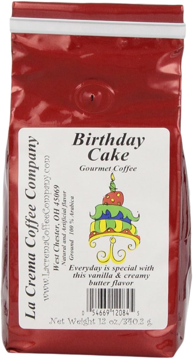La Crema Coffee Birthday Cake, 12-Ounce Packages (Pack of 3)
