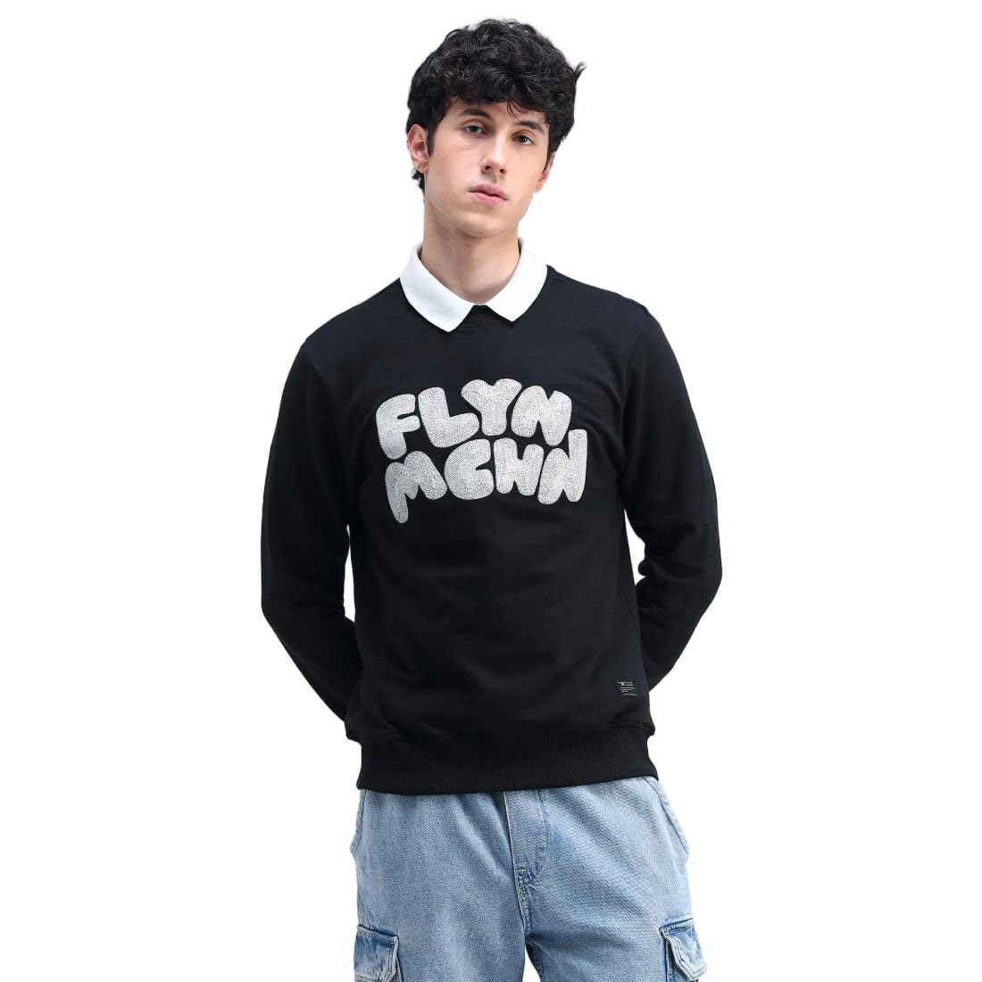 flying machine Men's Regular Fit Sweatshirt| Printed-picture-14