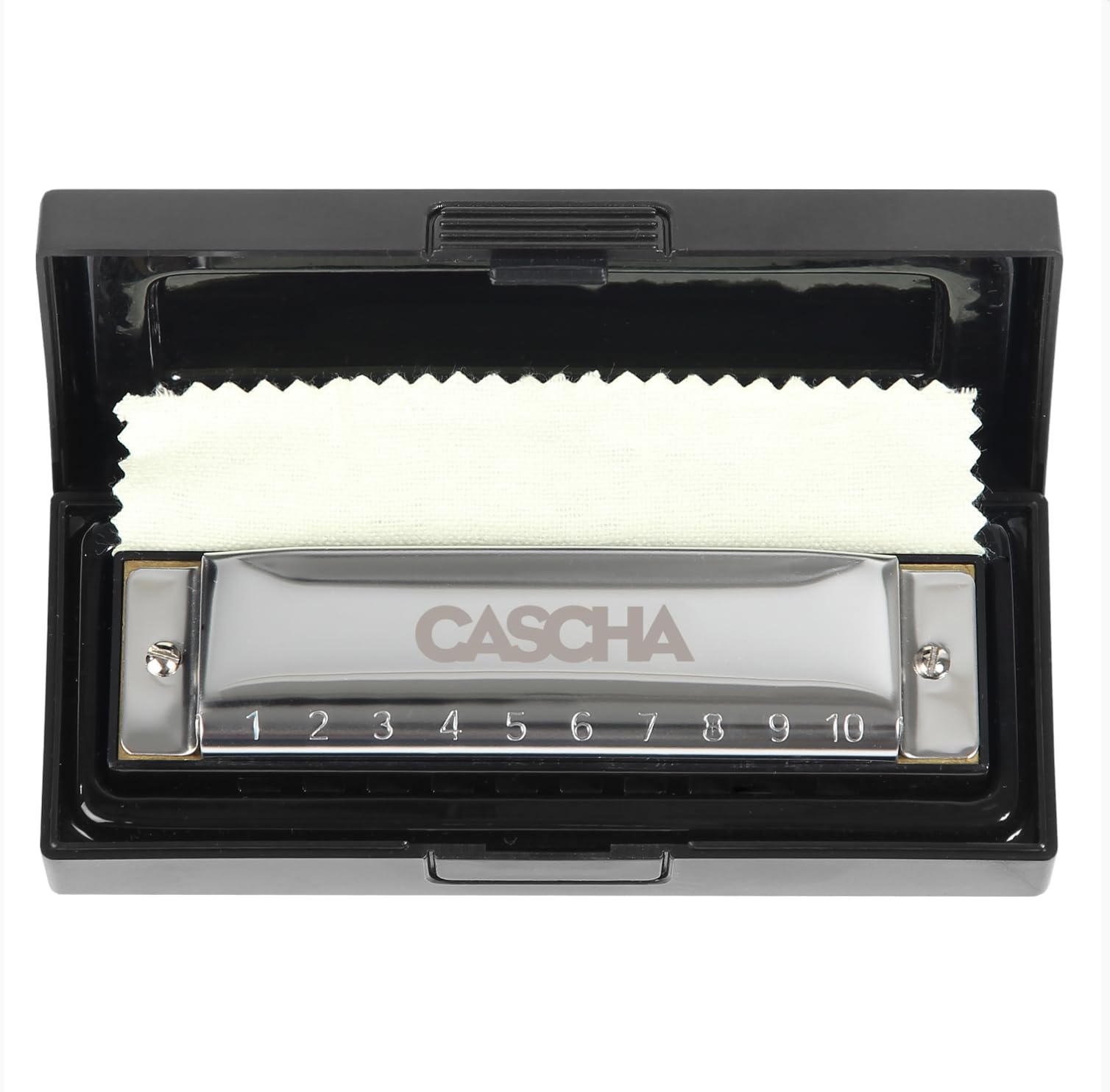 Blues Harmonica Set, (incl. 4 languages Method (DE/EN/FR/ES), case, cleaning cloth)