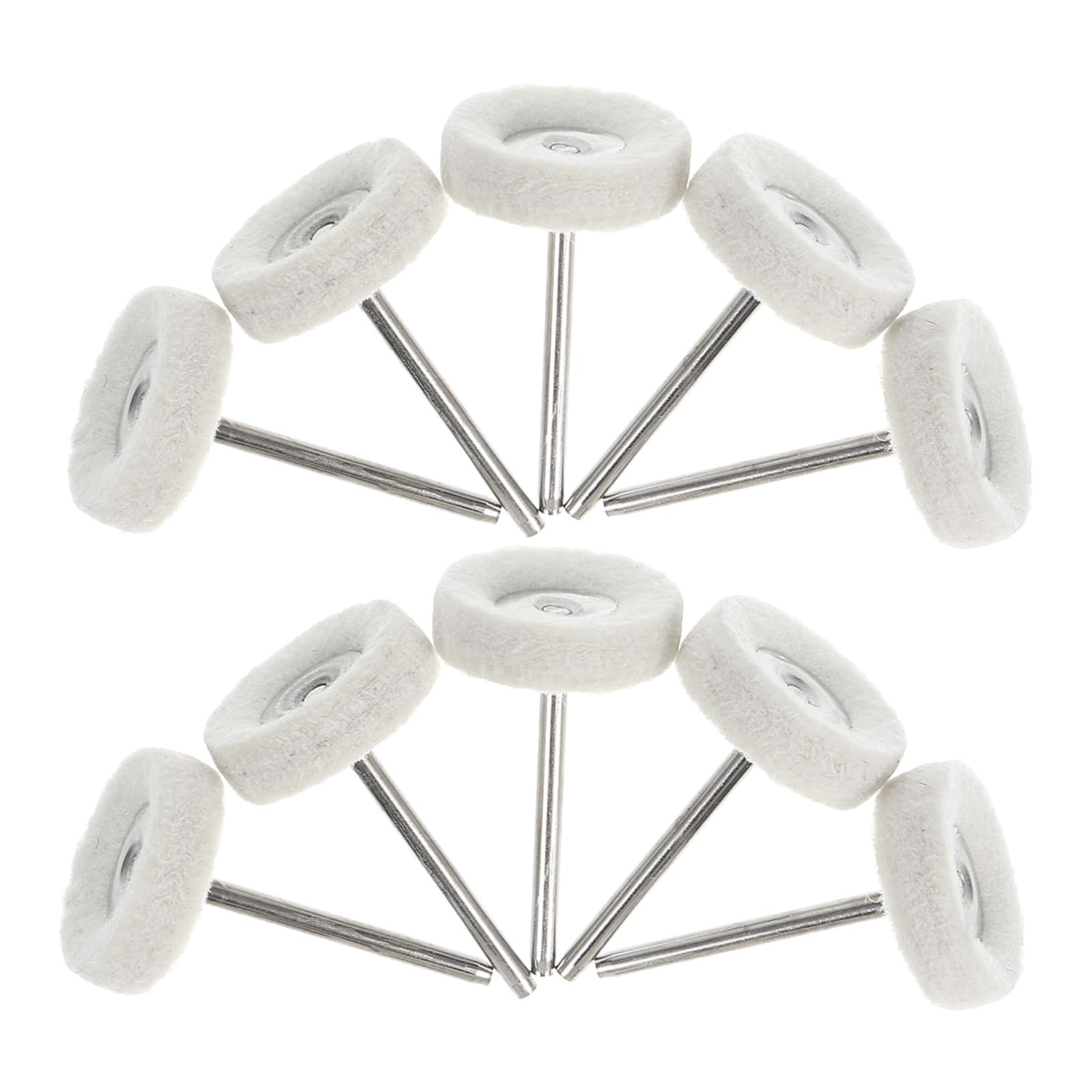 STOBAZA Rotary Tool Attachments 10pcs Polishing Wheel Brush Buffing and Polishing Kit Suitable for Jewelry Metal