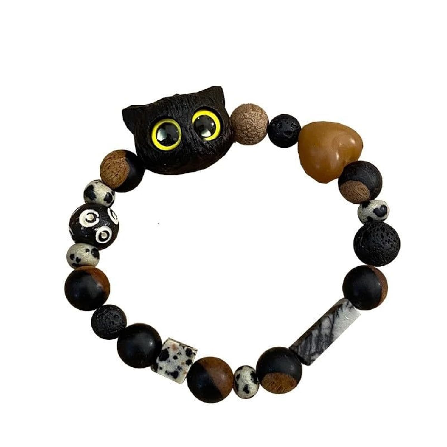 1PCS Cute Cat Beaded Bracelets Personalized Couples Bracelet Handmade Couple Promise Bracelet Friendship Bracelet Jewelry Gift for Him and Her
