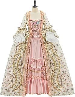 French Queen Costume Marie Antoinette Dress Floral 18th Century Victorian Dress Women's Rococo Medieval Ball Gown - Buy now