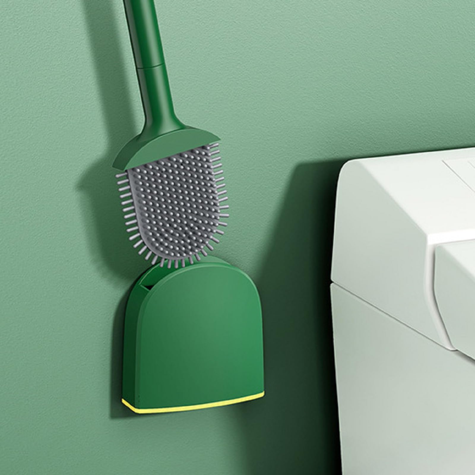 Szczotka do WC, Szczotka do WC do użytku domowego Łazienka Cleani No Dead Angle Wall Hanging Wielofunkcyjna jedna szczotka i wielozadaniowa