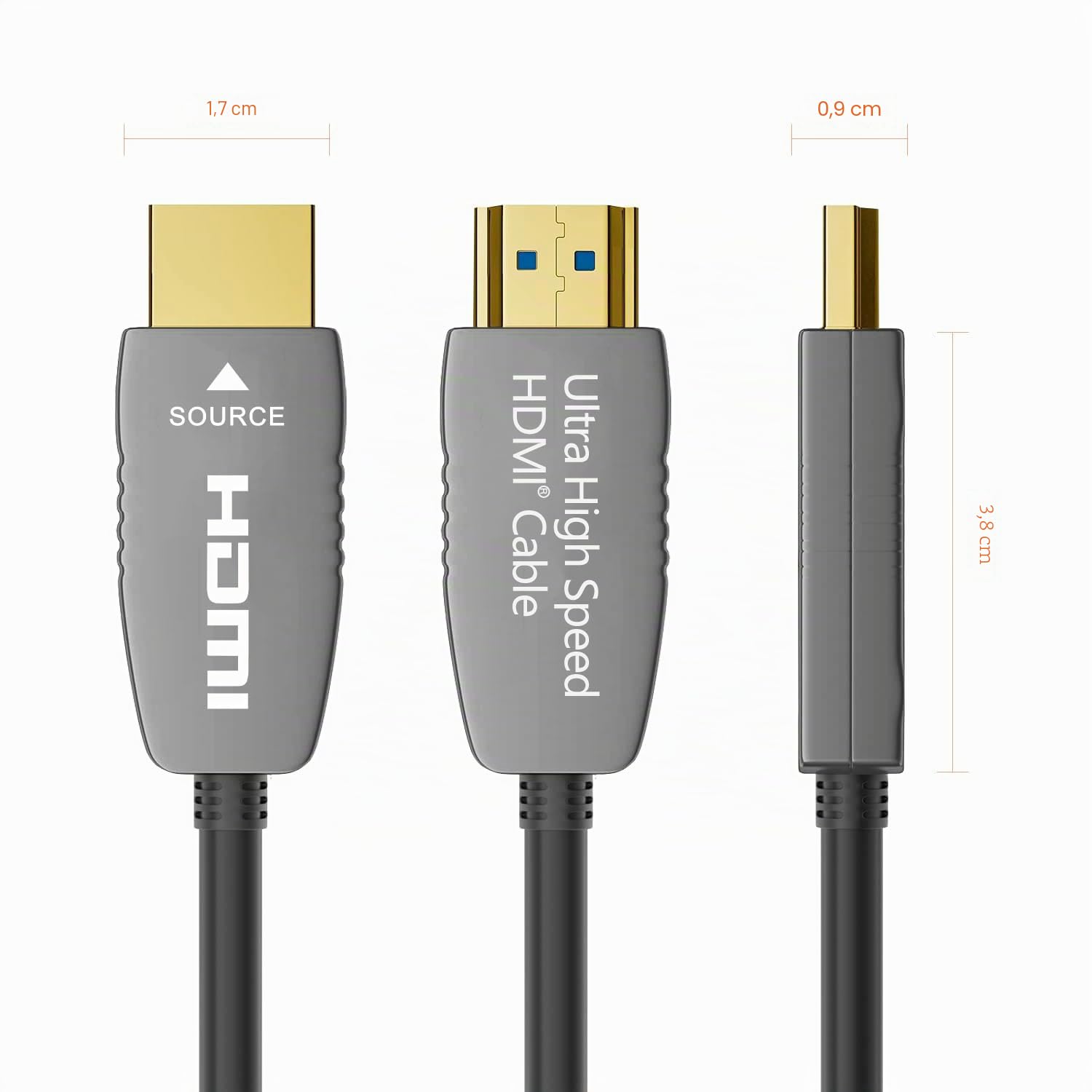 RUIPRO Cavo HDMI 2.1b 8K fibra ottica, classe CL2, Ultra High Speed, 10 m | 4K@120Hz, VRR e ALLM offrono un gaming fluido, mentre eARC supporta audio immersivo su PS5, Xbox e sistemi home cinema