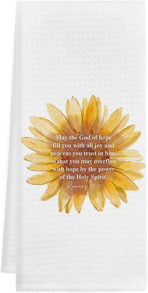 Christian Gifts for Women,Sunflower Kitchen Towels,Bible