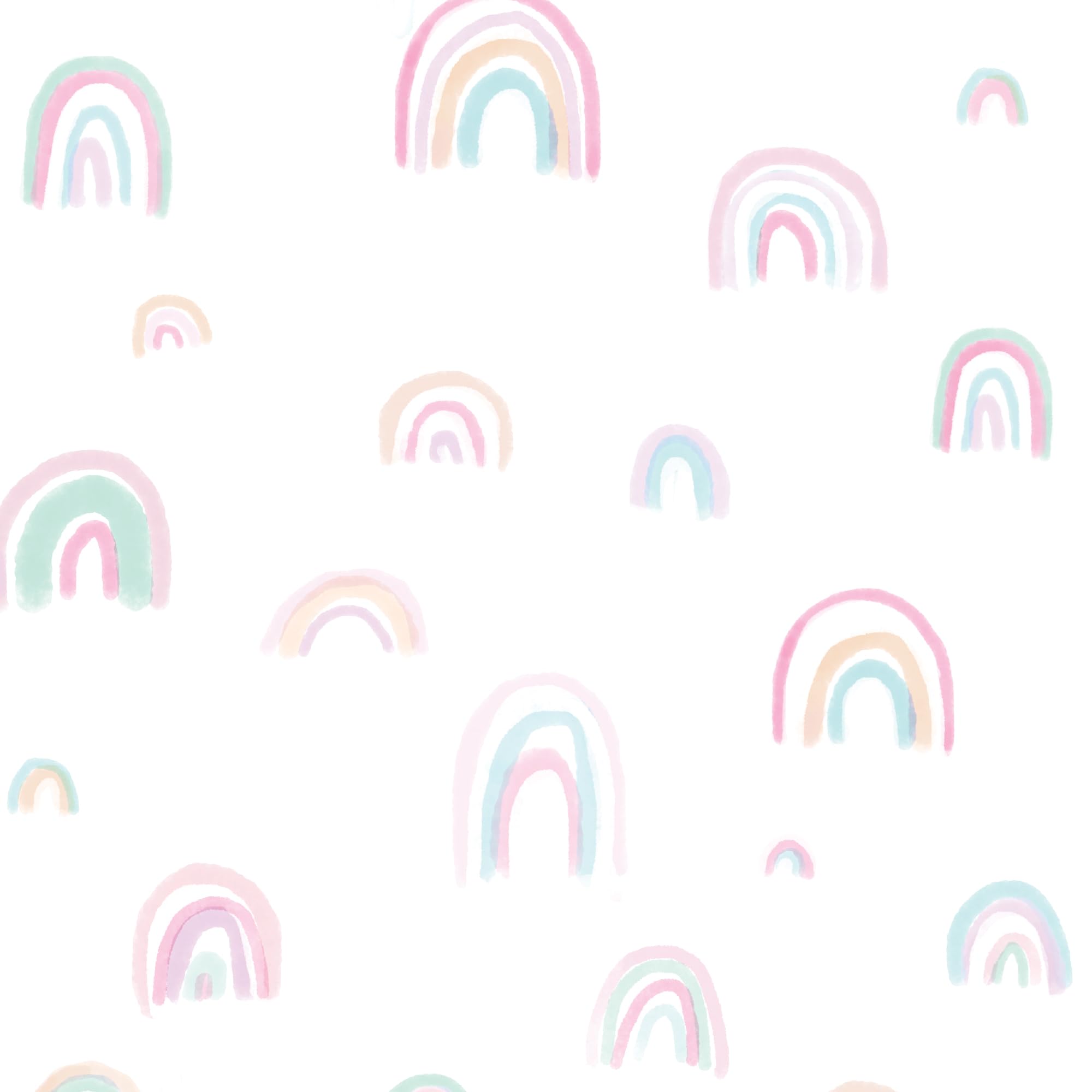Lambs & Ivy Spannbettlaken für Babybett, 100 % Baumwolle, Pastellfarben, Regenbogenfarben