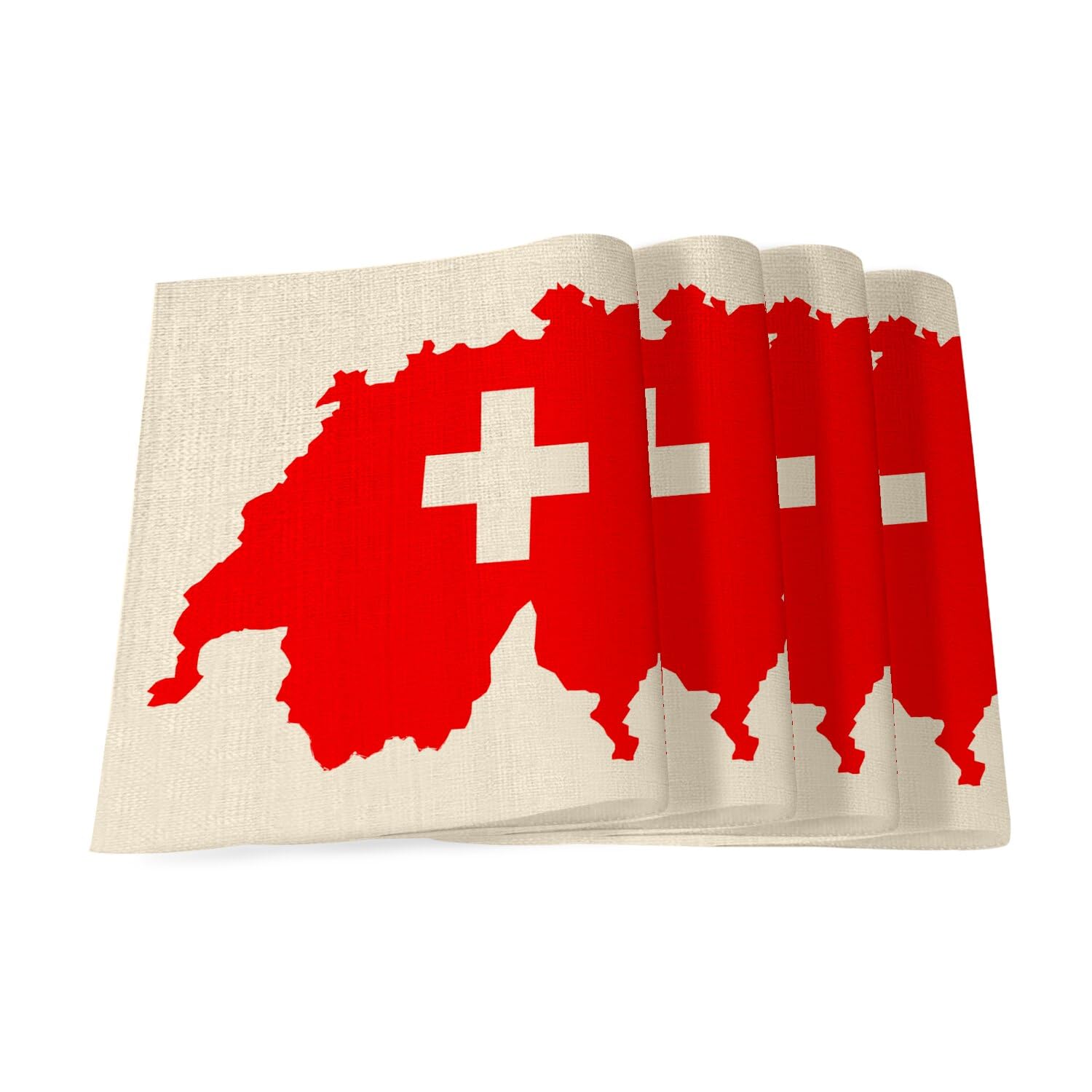 Sets de table en lin Suisse grand format : l'art de la table sport