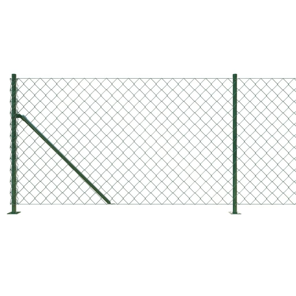 Cerca de Alambre con Brida Malla terraza jardín Malla Verde 1,1x25 m