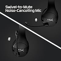 Vista 7 de HyperX Cloud Stinger Core - Auriculares inalámbricos para juegos para PC sonido envolvente 71 micrófono con cancelación de ruido ligeros