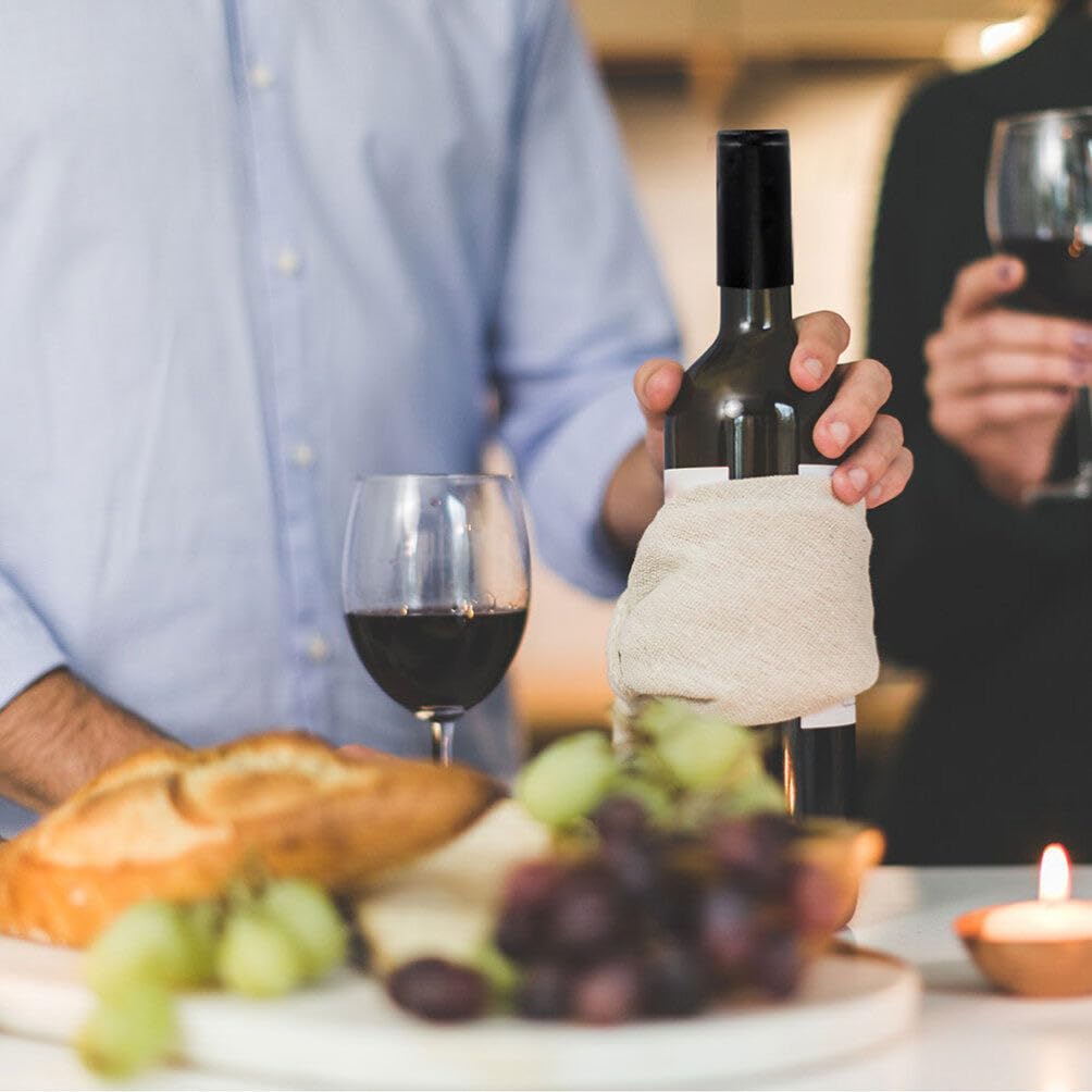 Kichvoe 30pcs PVC Heat Shrink Capsules Wine Bottle Shrink Wraps Wine Sealing Shrink Top Cover Caps Bottle Stoppers for Wine Making Cellars Home Use Black