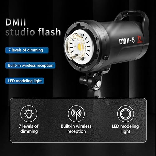 Vista 4 de JINBEI DMII-5 500 W - Luces estroboscópicas para estudio con flash de estudio de 500 W