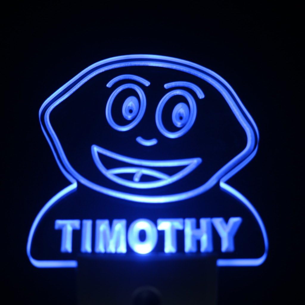 ADVPRO ws1047-tm Lemon Fruit Personalized Night Light Baby Kids Name Day/Night Sensor LED Sign