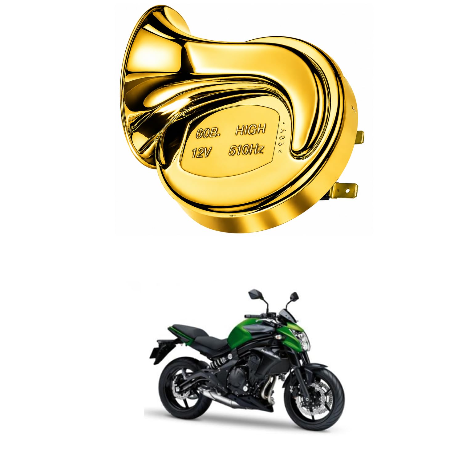 Universal 12V Snail Tweeter Horn 300dB Super Loud Waterproof Electric Horn, Premium Chrome Finish, Heavy Duty Brass Terminals for Car, Bike, Truck, SUV Comfortable With Z2-50-image-47