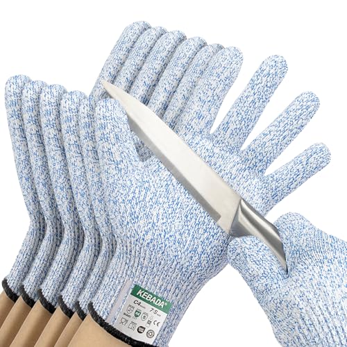 Kebada Blue Cut Resistant Gloves 3 Pack