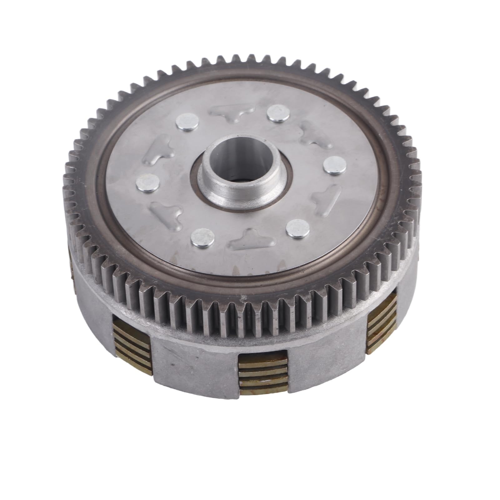 Keenso Gruppo Frizione Motore Moto, in Lega di Acciaio Ad Alta Durezza, Ricambio Diretto per Motore Manuale LIFAN con Prestazioni Migliorate per PIT Bike, Trail Bike
