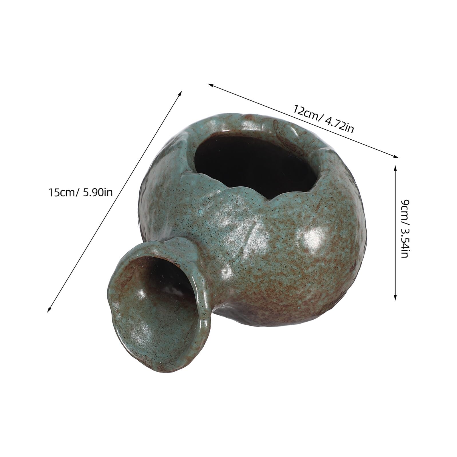 SOLUSTRE Jarra de Cerámica Circulación de Agua Fuente de Jardín Decorativa para Oficina Hogar y Patio Accesorios para Acuarios de Agua Dulce