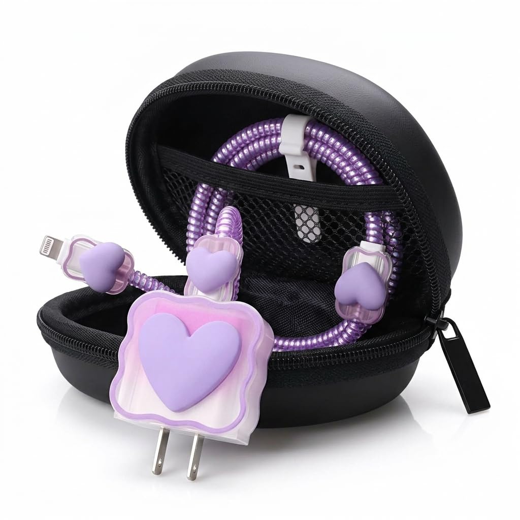 JAMPOD iPhone Charger Case - Cute Black Cat Protection -6