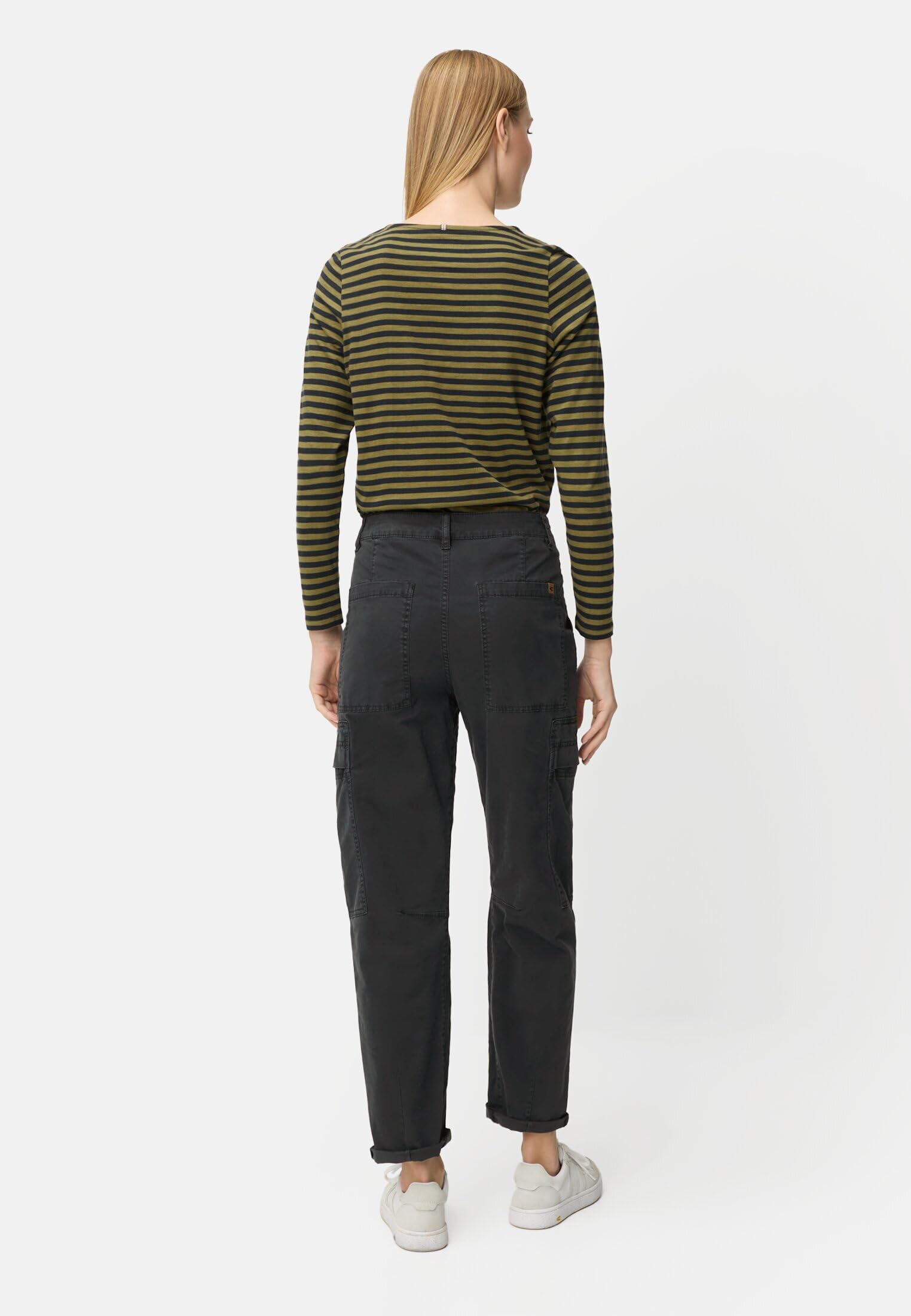 camel active Damen Cargo Hose aus Baumwollmix