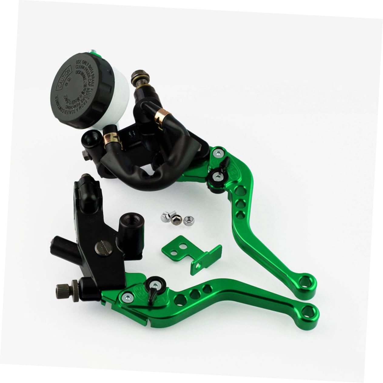 Gatuida Leva Freno e Frizione Moto 7/8 22mm Lega di Alluminio Verde
