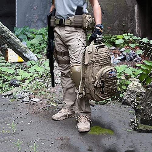Carwornic Gear Men's Assault Tactical Pants Lightweight Cotton Outdoor Military Combat Cargo Trousers (32W X 30L, Khaki) #TOP3