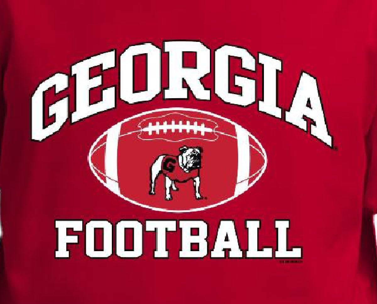 New World Graphics Georgia Adult Red College Football Graphic Hoodie Sweatshirt