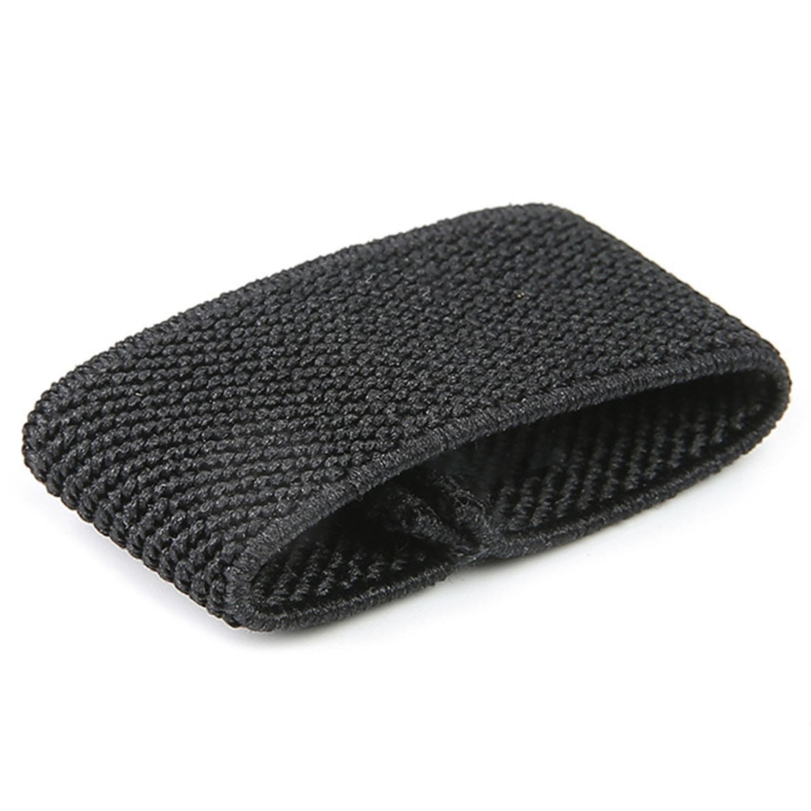 bnf 10x Elastic Belt Keepers Strap Retainer Band for Pants Belt Nylon Belt Loops Black