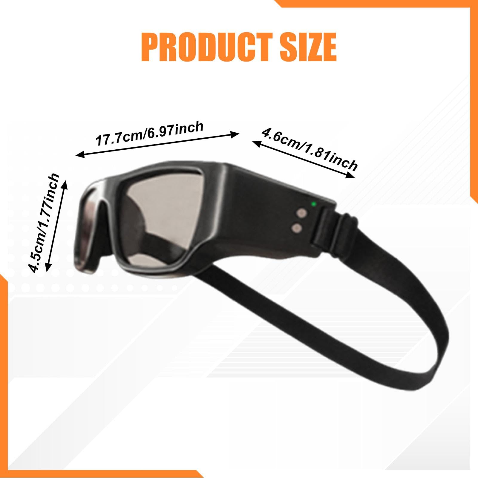 Homyl Lunettes de Dribble avec Fonction Stroboscopique pour La Course à Pied, Le Football et Le Baseball