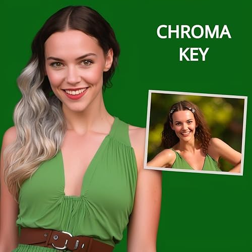 Miniatura 5 de Telón de fondo plegable portátil para cámara web con bolsa de paquete, tela resistente a las arrugas, se fija a la silla, fácil instalación,