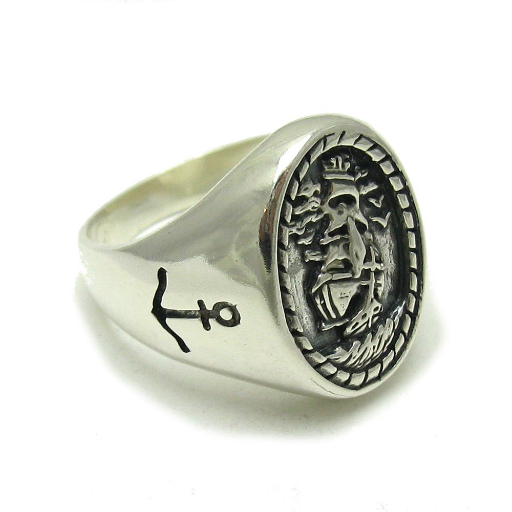 Sterling silber Herren Ring 925 Anker Empress Größe 52-74
