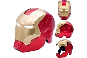 Wearable Iron Man Mask Helmet - Halloween Costume and Role-Play Accessory