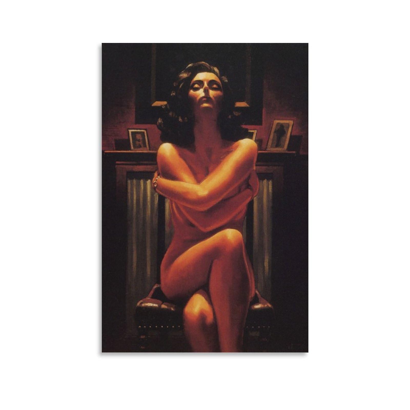 Just The Way It Is by jack_vettriano Wall Art Prints Poster Canvas Painting Poster Wall Art Decorative Picture Prints Modern Decor 12x18inch(30x45cm)