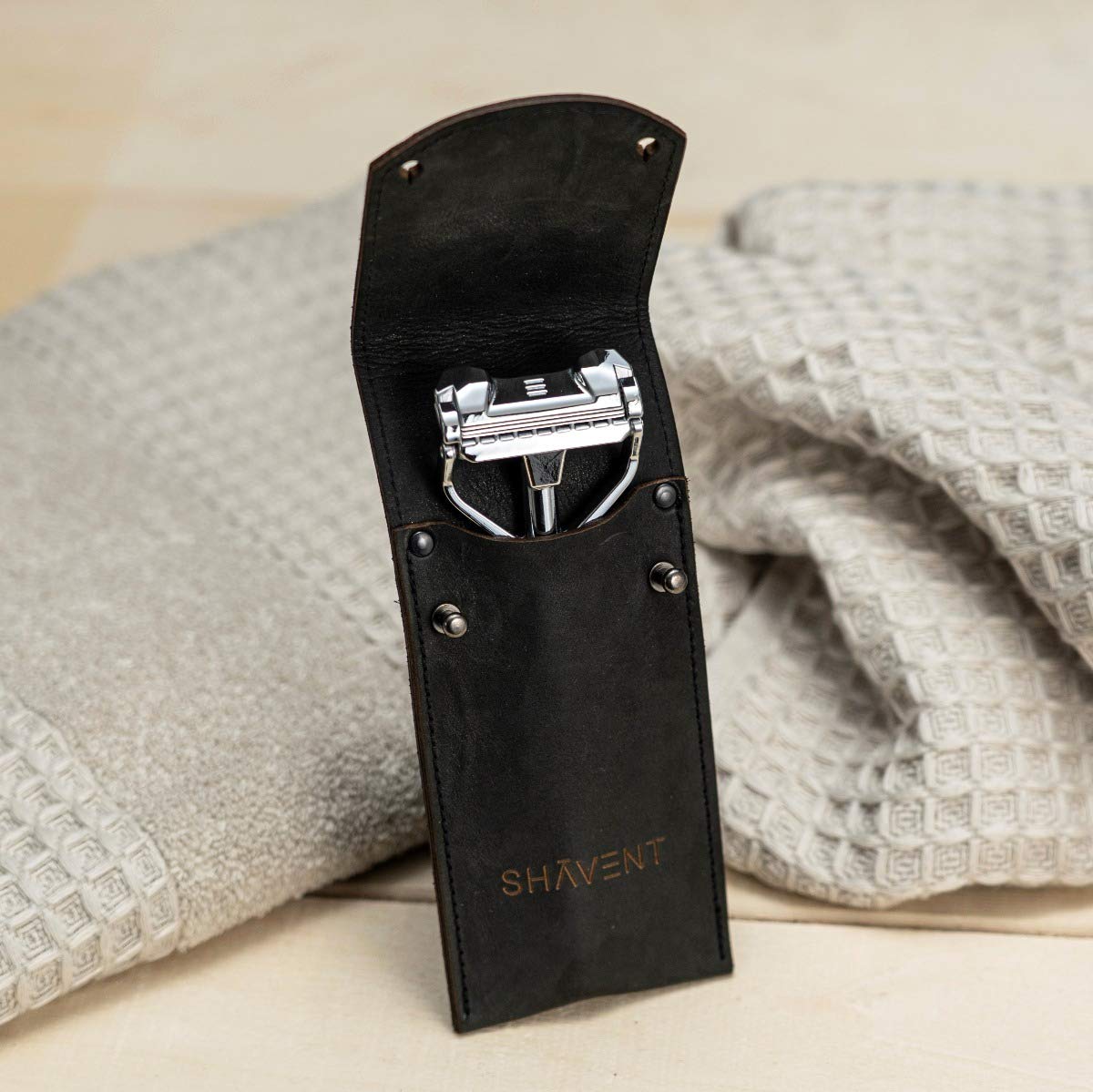 Ledertasche für SHAVENT Rasierer - Reiseetui