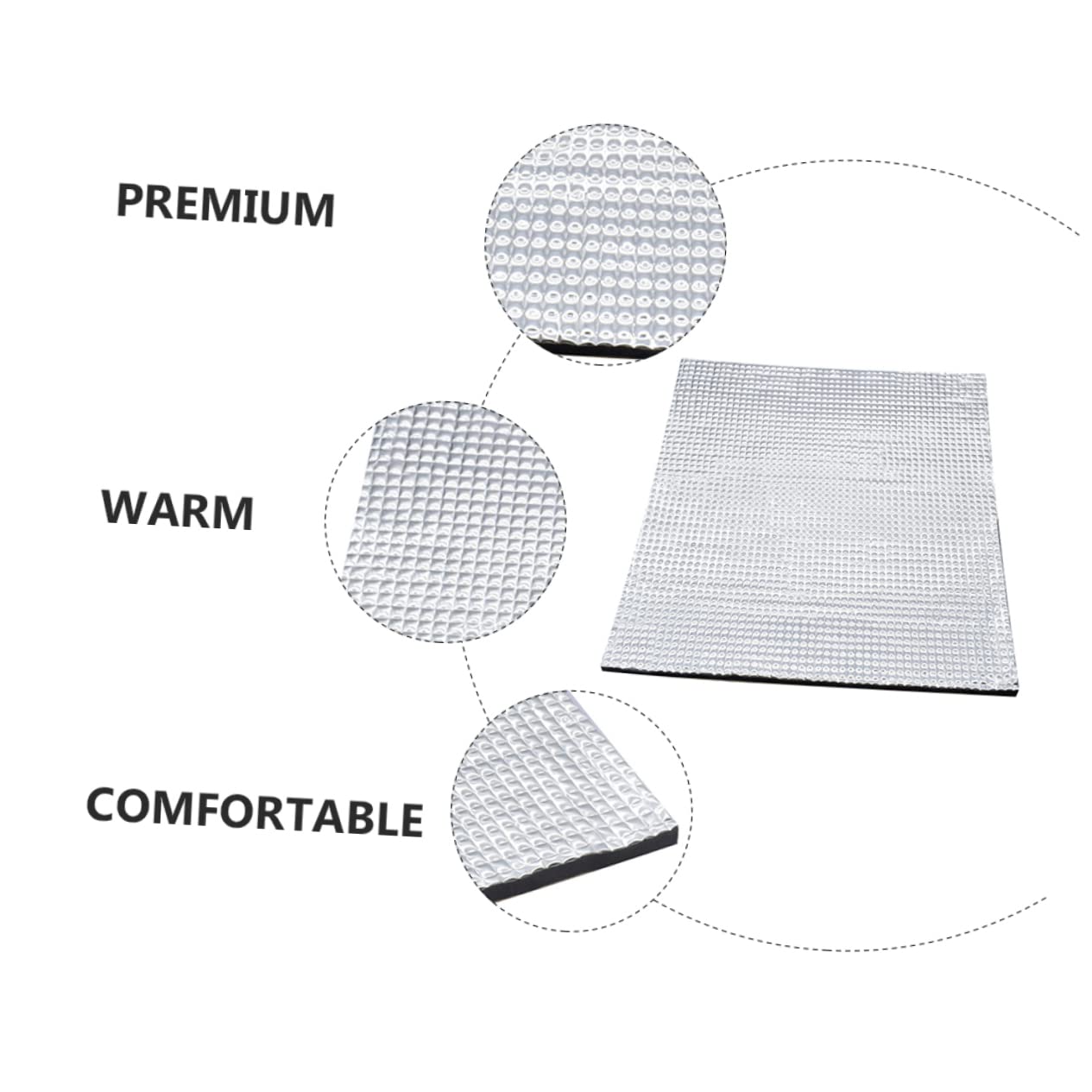 Mikikit Dog Cooling Pad Pet Warmer Reptile Heat Pad Self-Heating Mat for Winter Pet Supplies