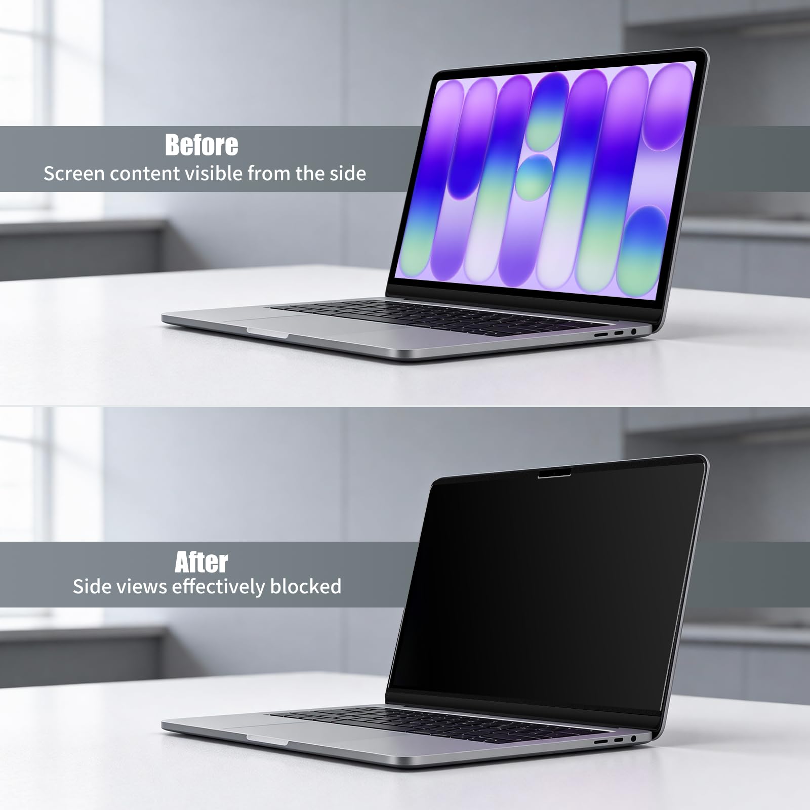 Pellicola Privacy Schermo per MacBook Neo 13 Pollici A18 PRO 2026, Removibile Magnetico Protezione Film Anti Luce Blu Antiriflesso, Ultrathin Anti Spia Protezione Filtro per Mac 13"