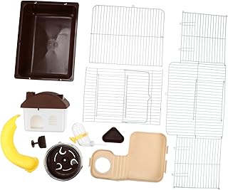 Ipetboom 2 Peças Gaiola De Hamster Castelo Hamster Cercadinho Gerbils Gaiola De Castelo Hamster Villa Brinquedo Animais De Estimação Hamster Anão Ninho De Estimação Casa Hamster Céu Gaiola