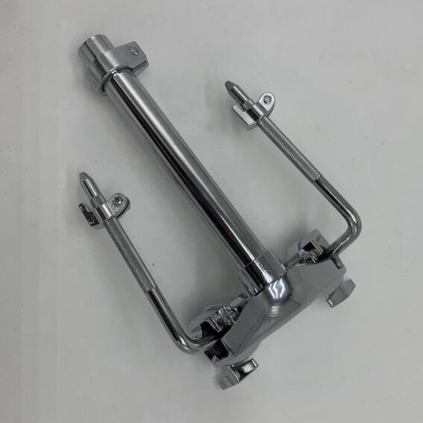 Generic Support de montage en rack Tom Drum, support de pince pour jeu de batterie, pince à bras Double Tom pour jeu de grosse caisse