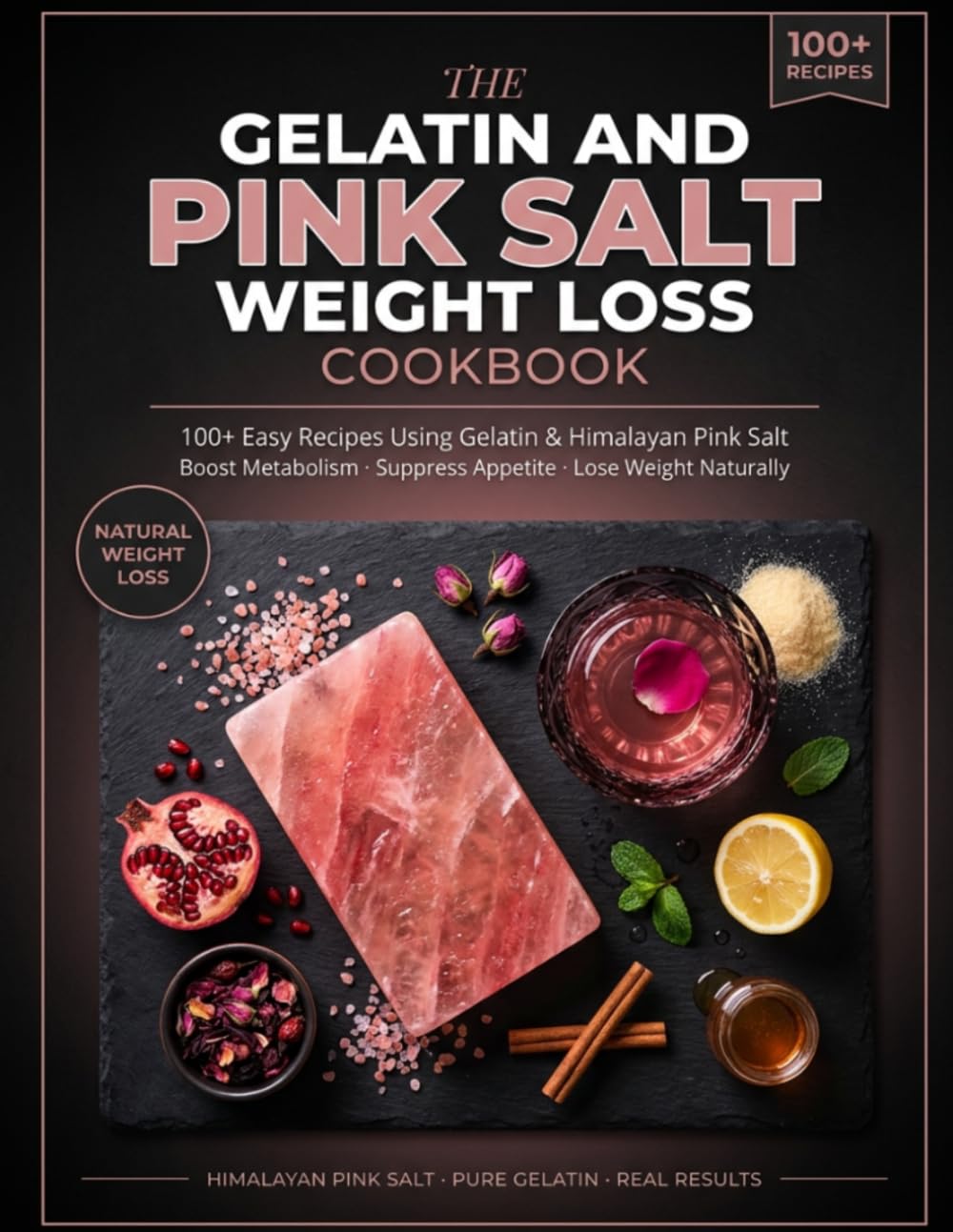 The Gelatin and Pink Salt Weight Loss Cookbook: 100+ Easy Recipes Using Gelatin and Himalayan Pink Salt to Boost Metabolism, Suppress Appetite & Lose Weight Naturally