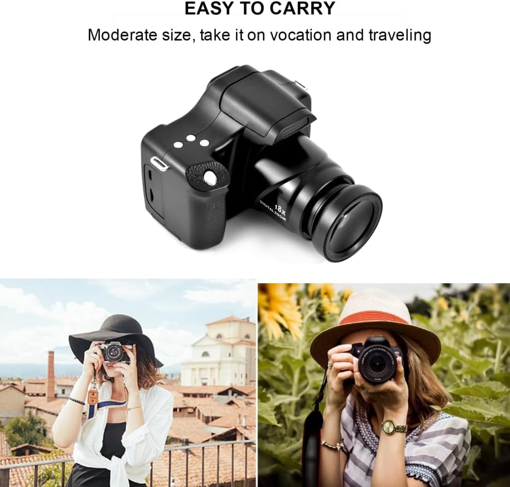 SINRAOEE 24 MP 18X High-Definition Digital 1080 FHD 3 Inch TFT LCD Screen Anti-Shake Digital Video Camera for Travel - Image 7