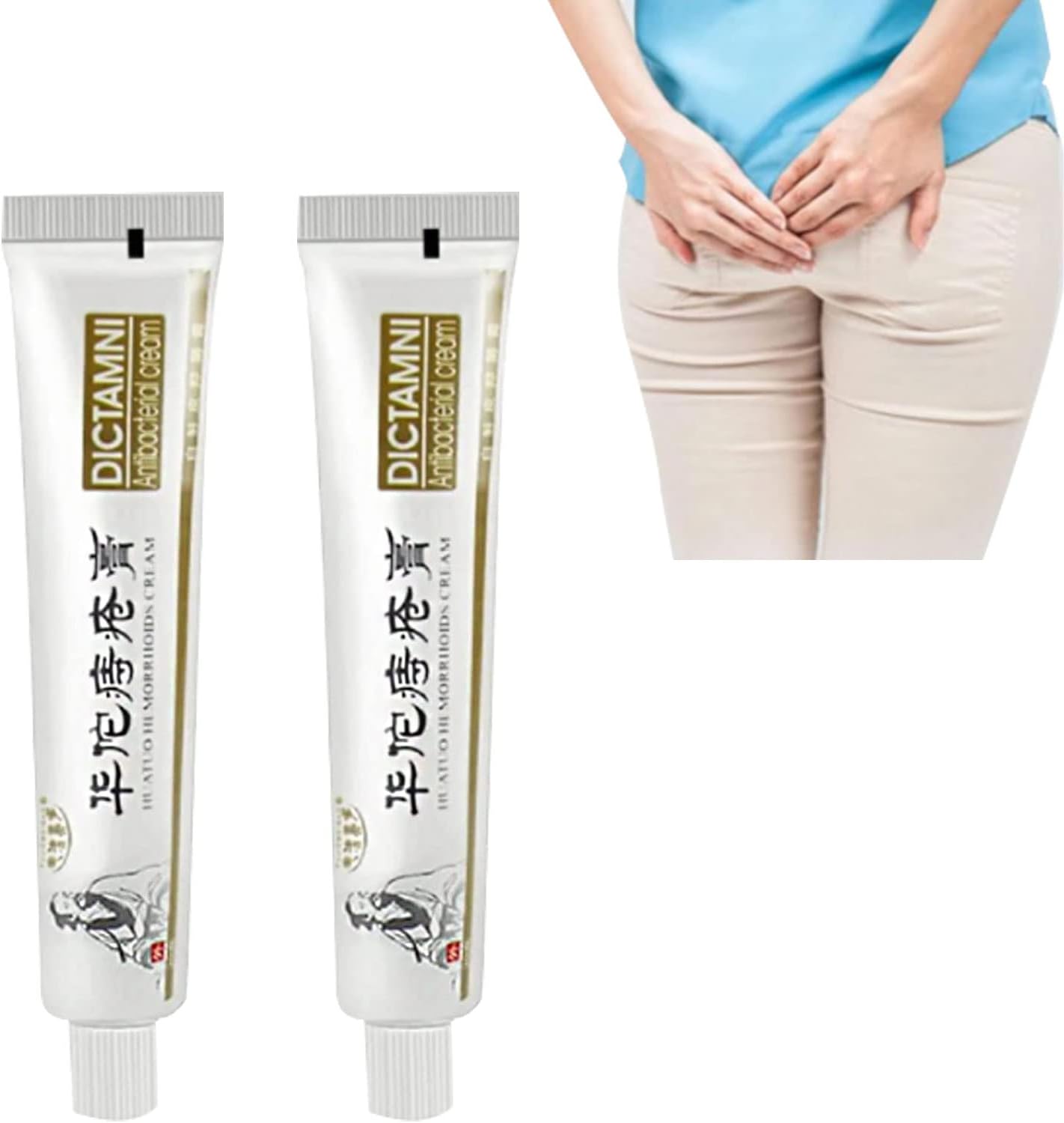 Haemorrhheal Herbal Cream,Hemorrhoid Cream,Hemorrhoids Ointment,Anal Cream,Natural Healing, Shrinks Piles for Itching Swelling Bleeding Burning and Maximum Pain Relief 2PC