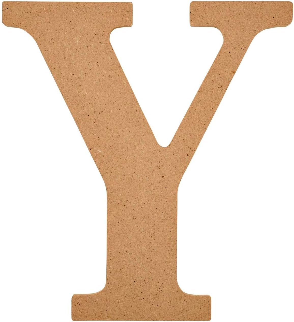 Plaid Unfinished Wood Letter, 8" Wooden Surface Perfect for DIY Arts and Crafts Projects, 63604