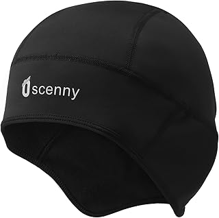 Fahrradmütze,Laufmütze,Unter Helm,Winddicht Wasserdicht Weich gefüttertes Fleece für Motorrad, Radfahren,Ski,Fußball,Laufen, Skull Cap Beanie Herren Damen Winter