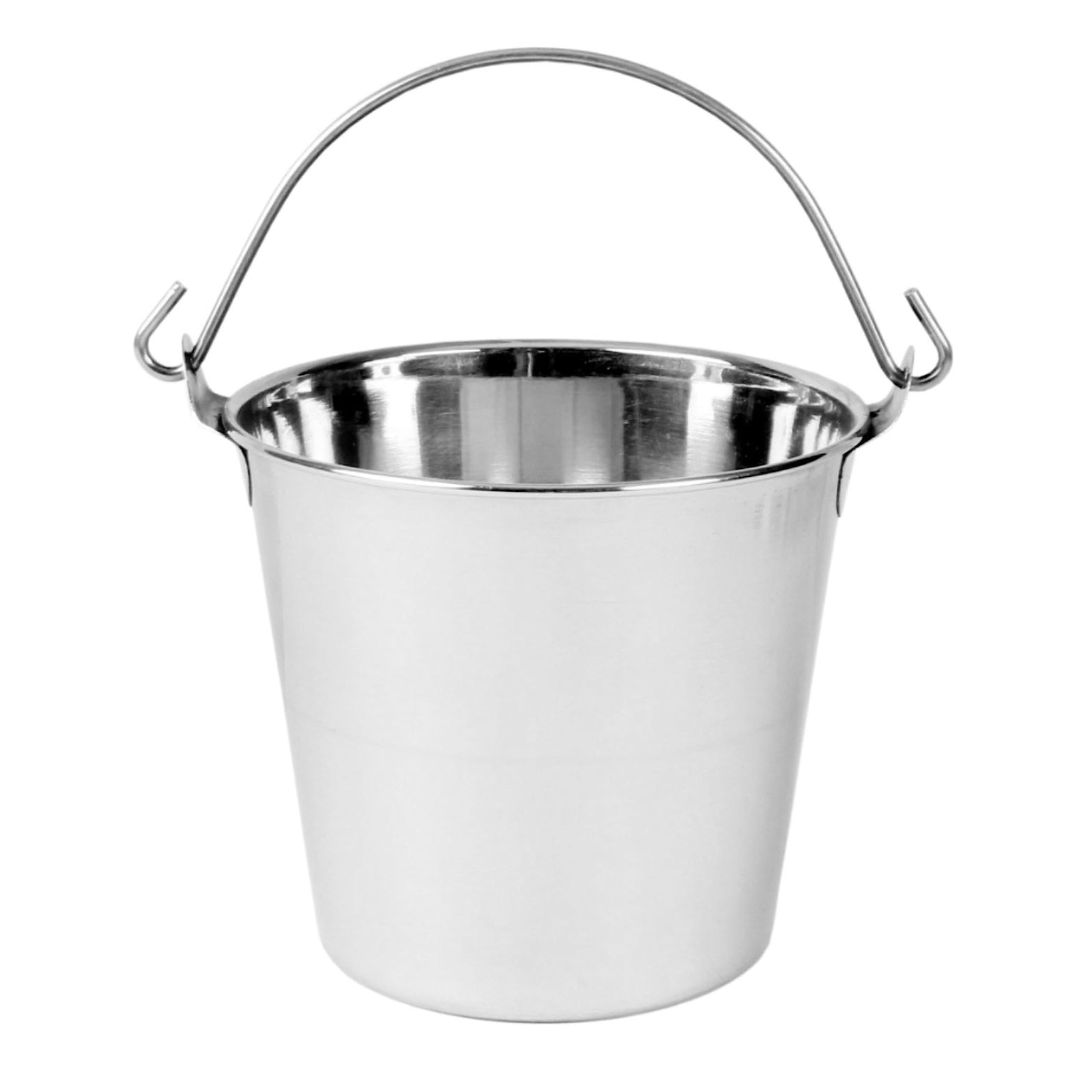 TrueCraftware- 2 qt. Stainless Steel Pail Balti- Food Buffet Server for Fruit Vegetable Appetizer Fries Entrees Party Snack Buffet Chips Indian Dishes