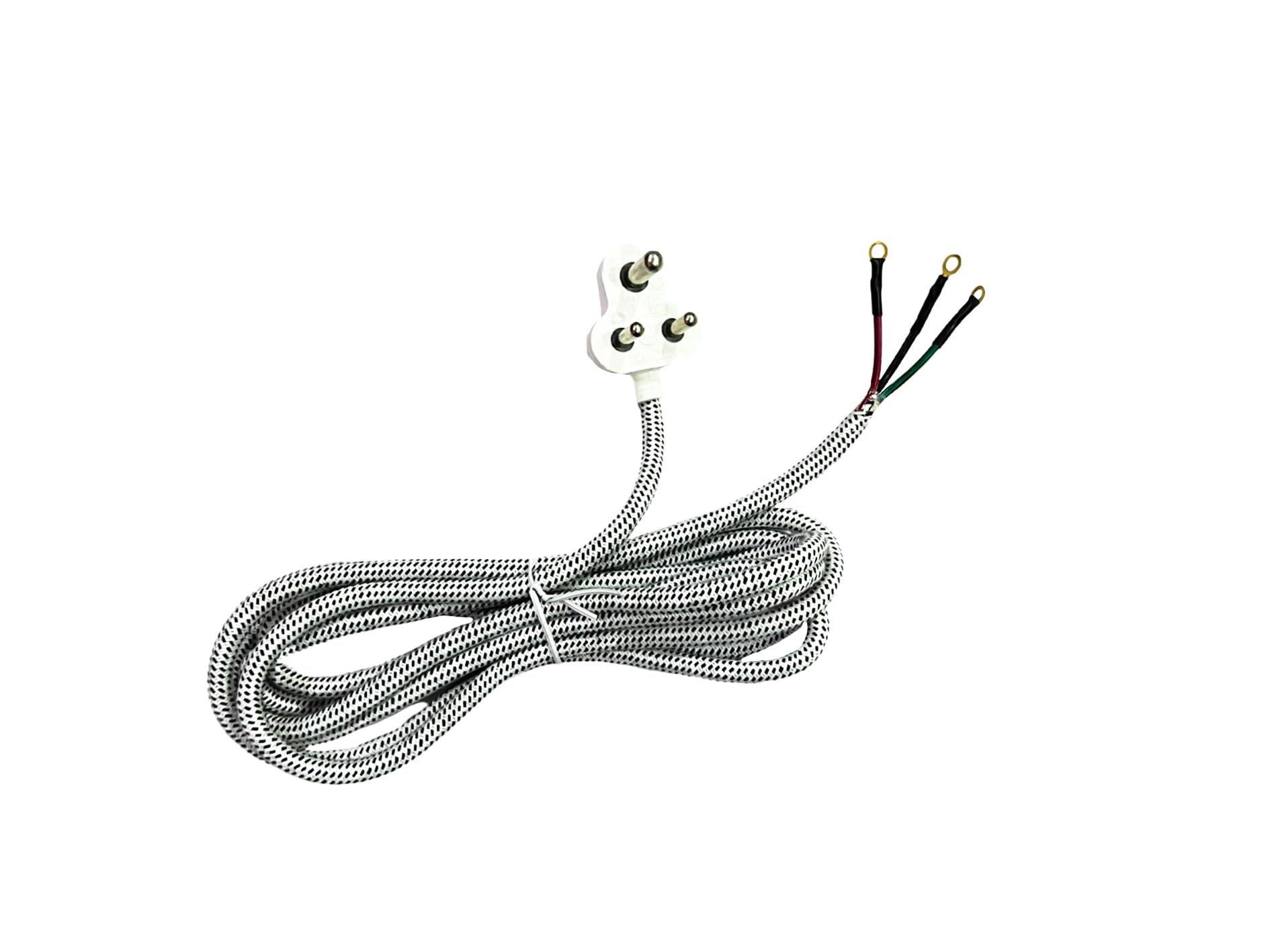 Callsa 3 Meter Iron Press Pure Copper Cable Cord, 3 Pin Top, 100% Pure Copper with Versatile Compatibility Suitable for Iron Presses (3M)