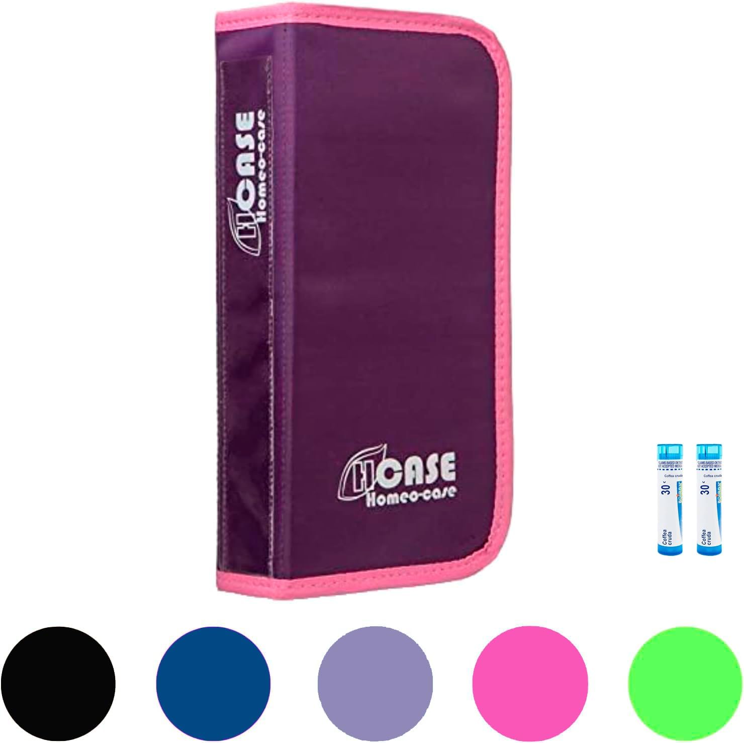 homeo-case medicine organizer with 90 sections plum suitcase organizer